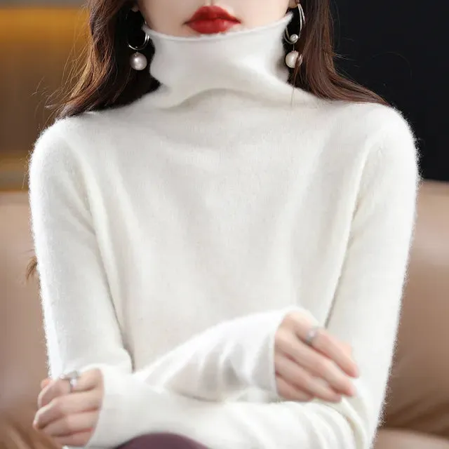 100% Pure Wool Cashmere Sweater Knit Top