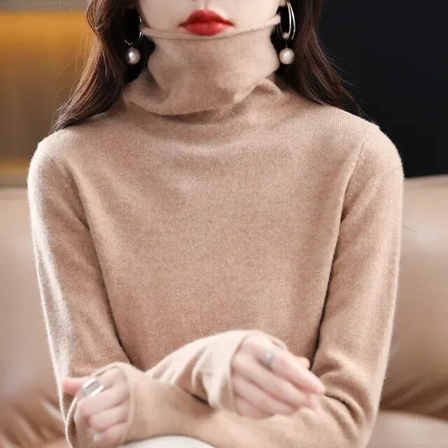 100% Pure Wool Cashmere Sweater Knit Top