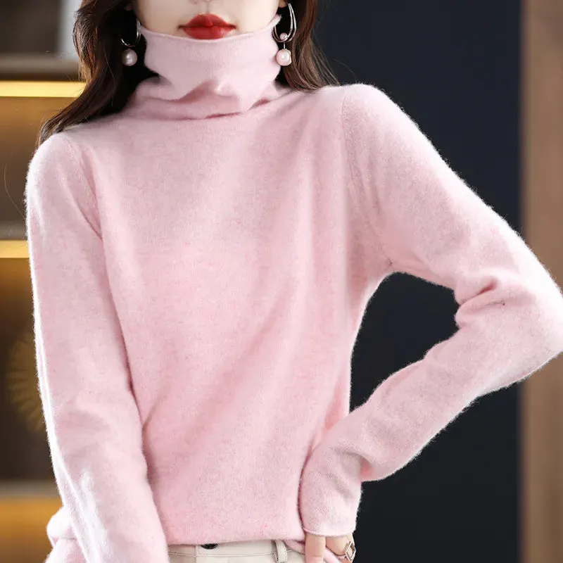 100% Pure Wool Cashmere Sweater Knit Top