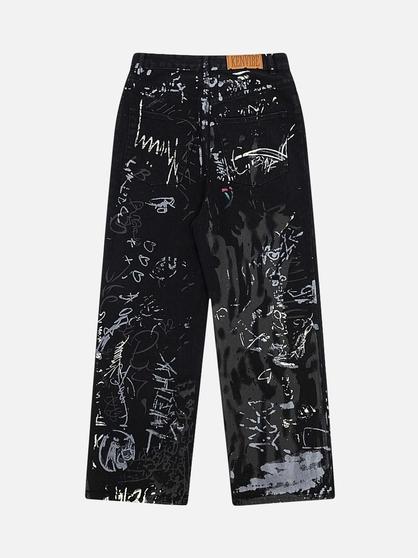 1984 American Graffiti Letter Print Jeans - 1914