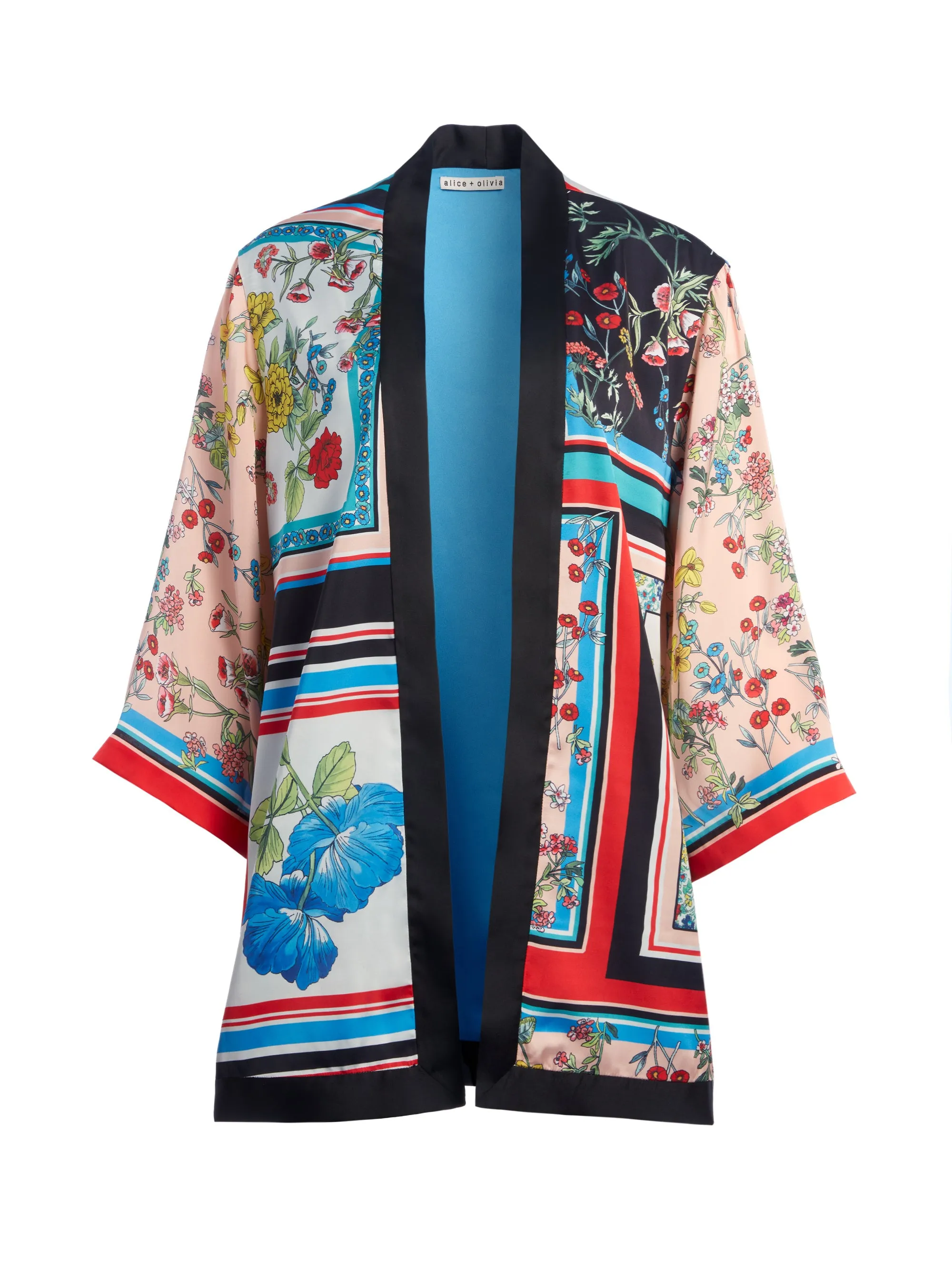 ALICE   OLIVIA - Koko Patchwork Printed Kimono