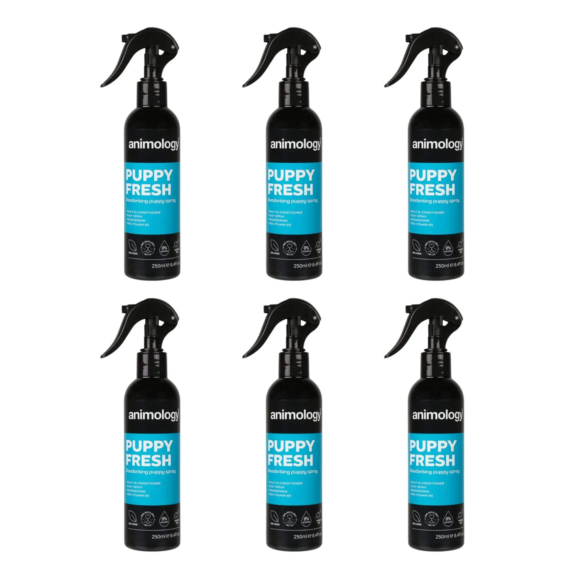 Animology Puppy Fresh Deodorising Puppy Spray 6 x 250ml