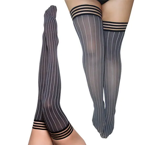 Annabelle Perfect Pinstripe Thigh-High