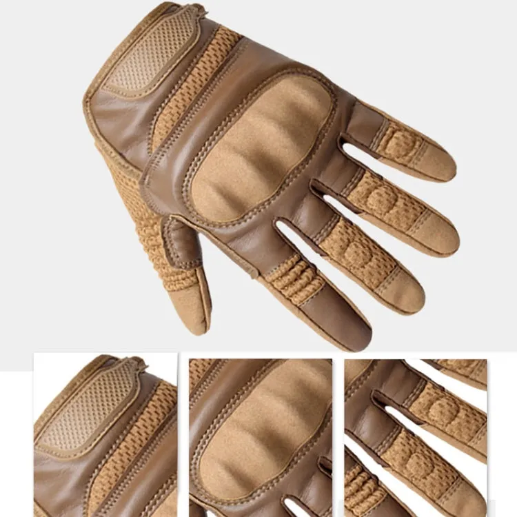 B28 Outdoor Rding Motorcycle Protective Anti-Slip Wear-Resistant Mountaineering Sports Gloves, Size: S(Wolf Brown)