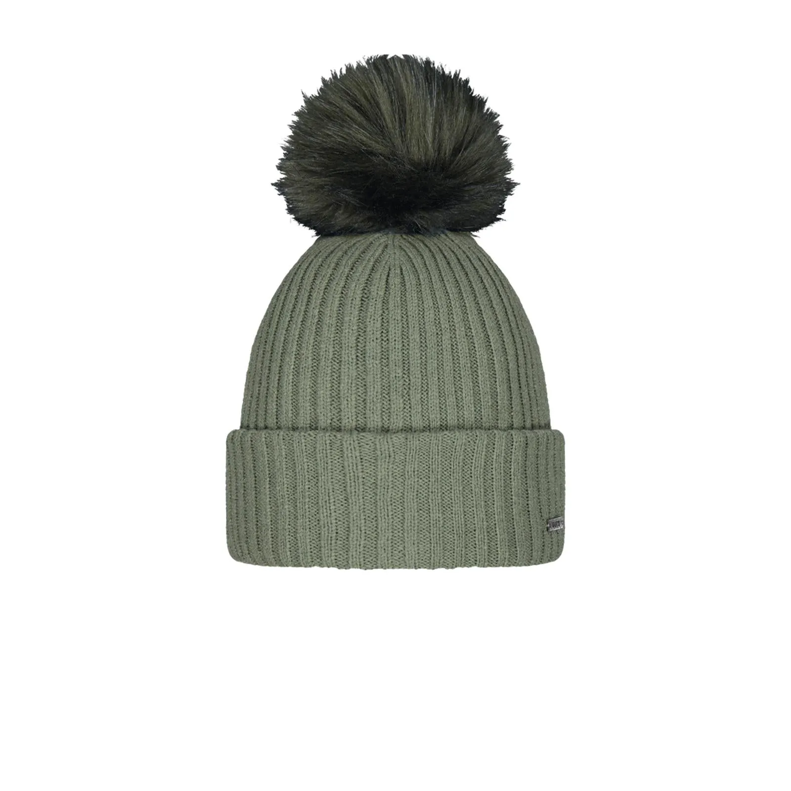 Barts Womens Kenzie Big Stretchy Faux Fur Pom Bobble Hat