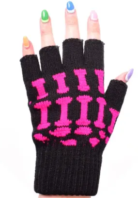 BGS [Black/Pink] | FINGERLESS GLOVES