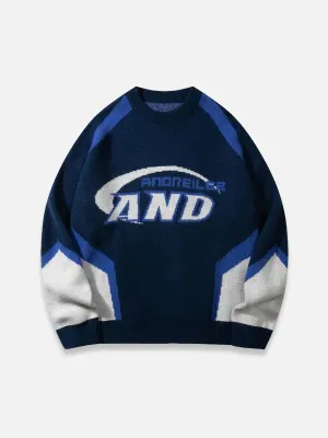 Blue Y2K Sweater