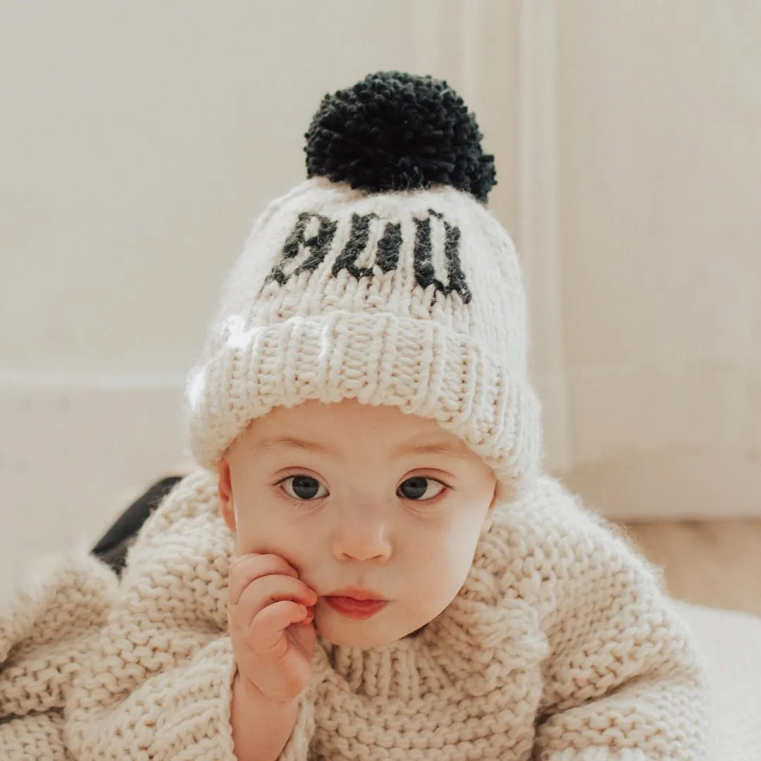 BOO Natural Hand Knit Beanie Hat