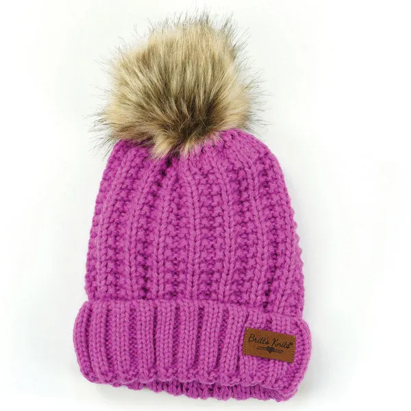 Britt's Knits Kid's Pom Hats