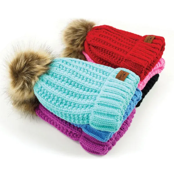 Britt's Knits Kid's Pom Hats