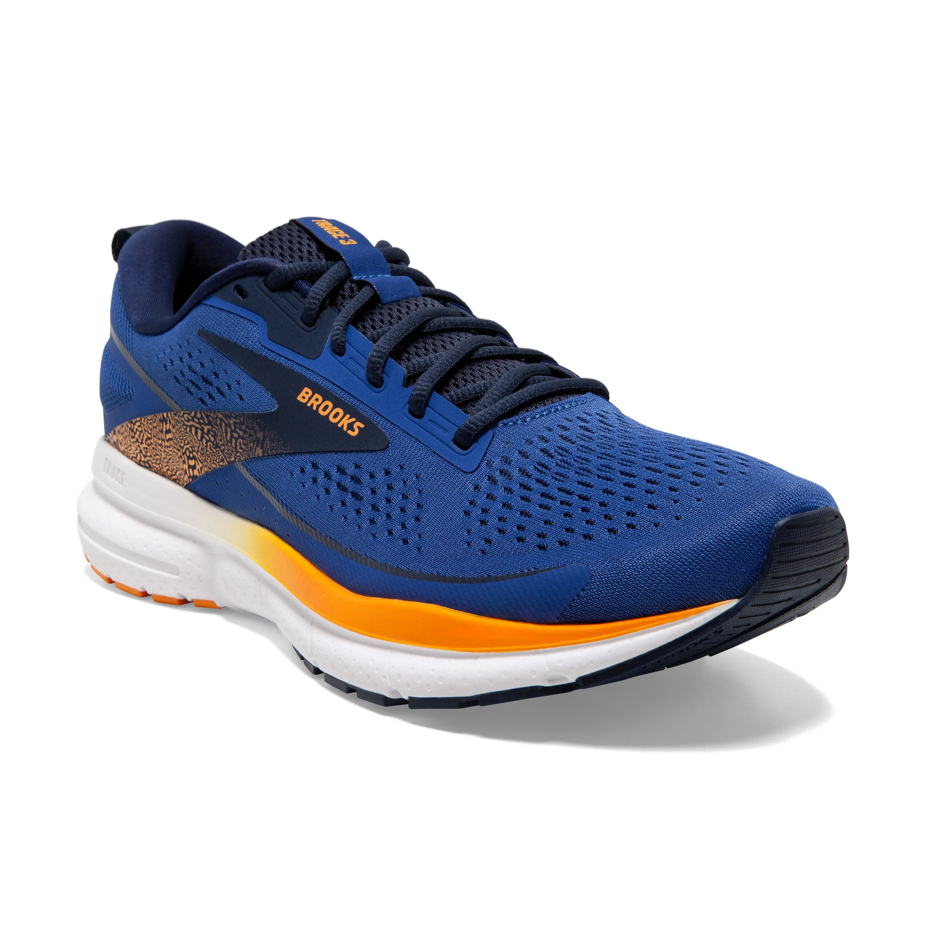 Brooks Mens Trainer Trace 3 Blue/Peacoat/Orange