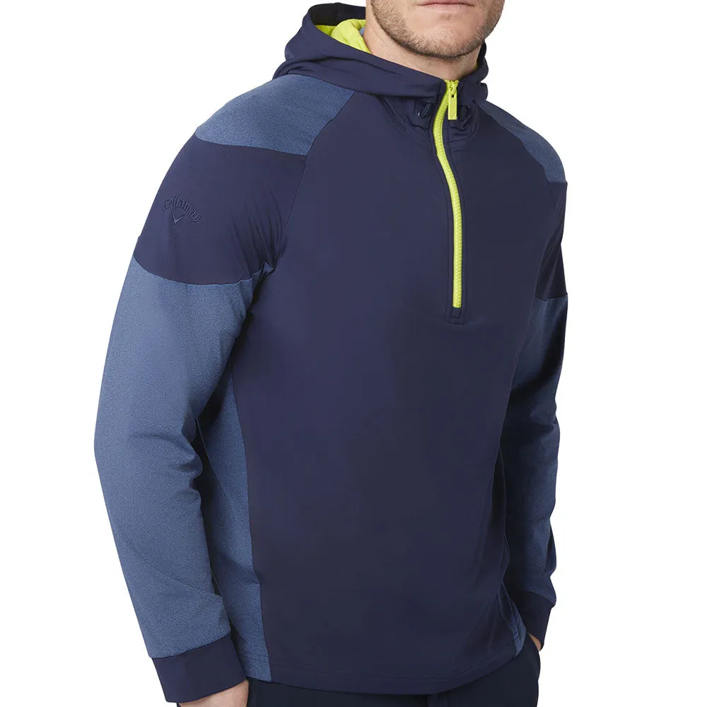 Callaway Long Sleeve 1/4 Zip Hoodie - Peacoat