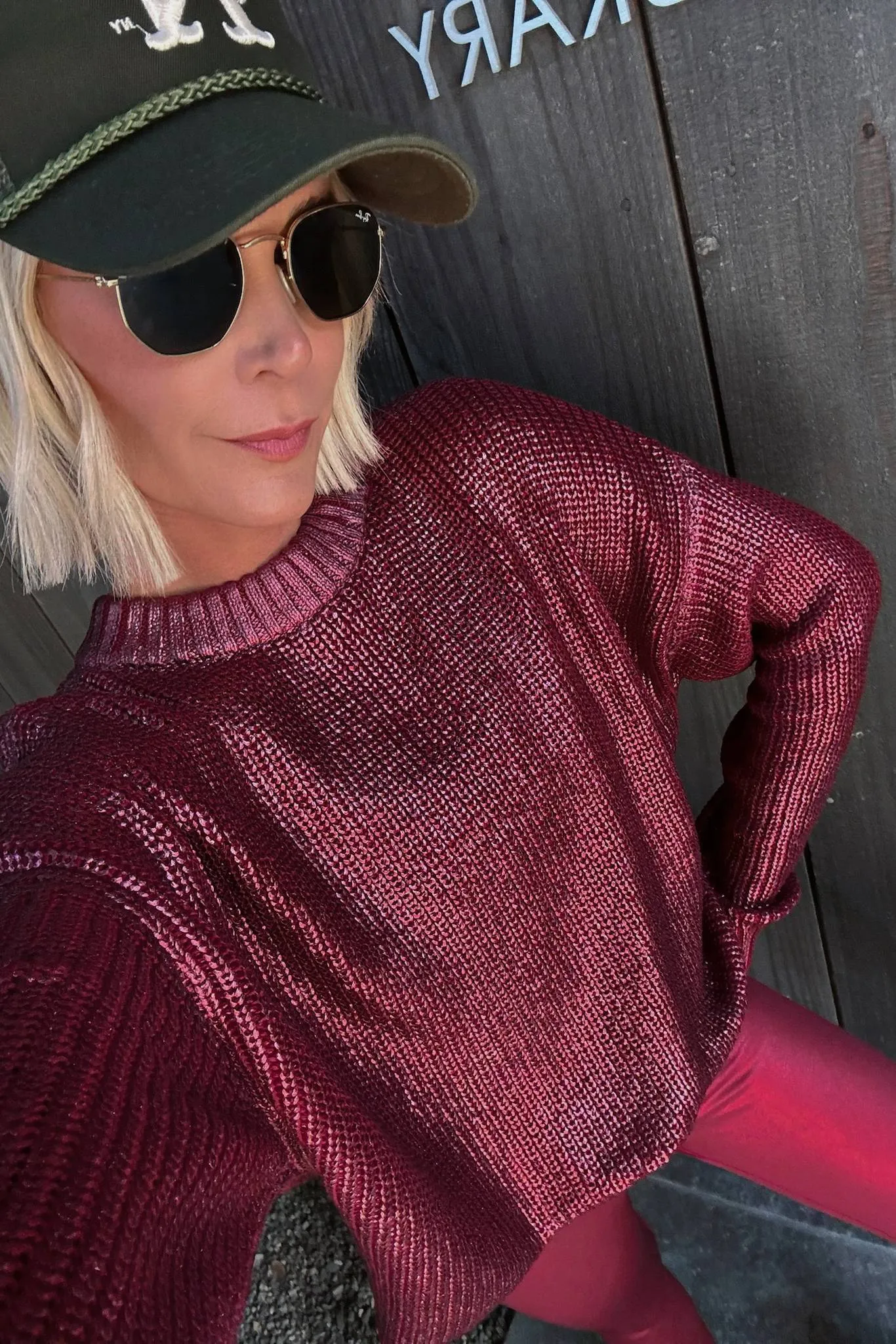 Callie Sweater Merlot Shine