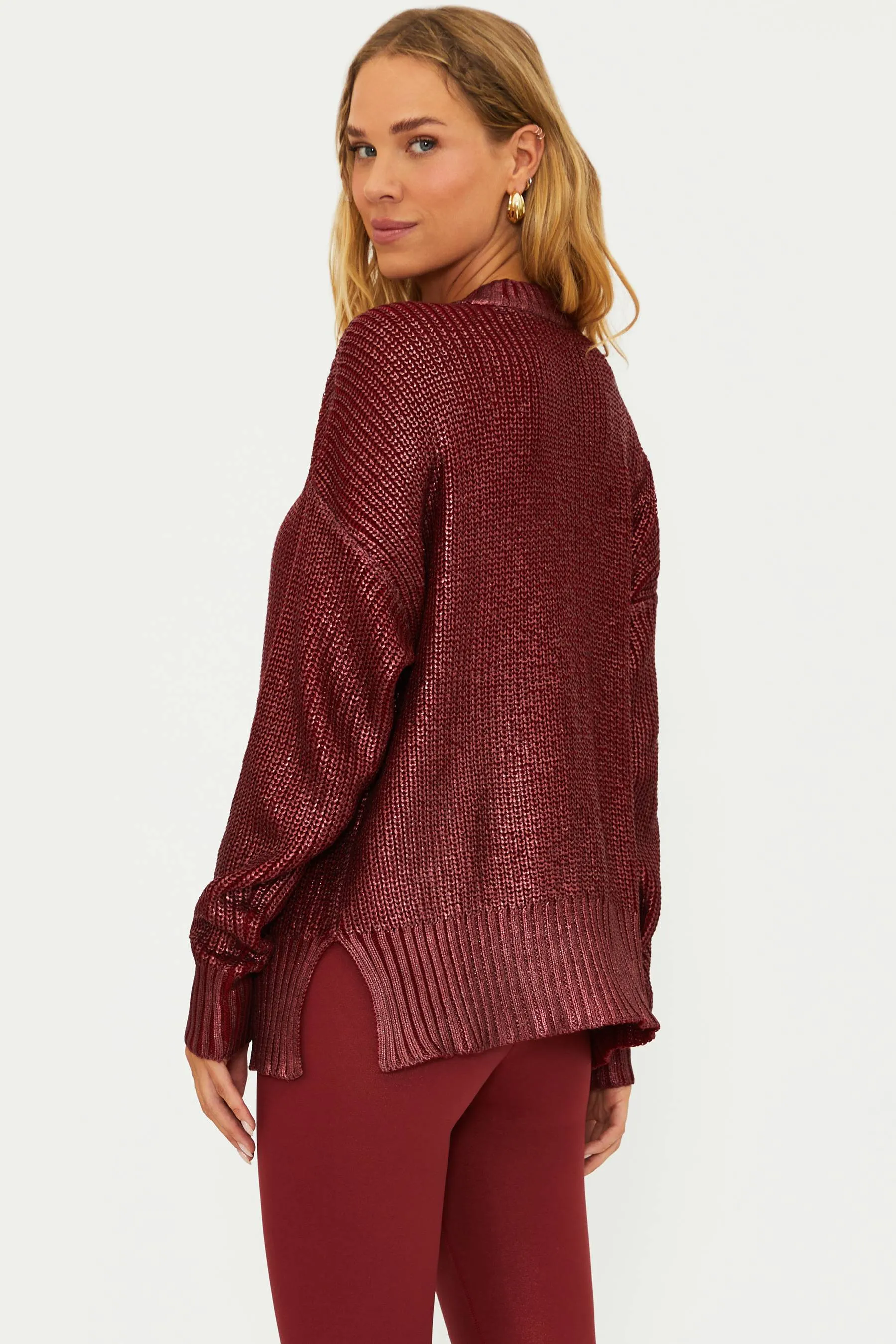 Callie Sweater Merlot Shine