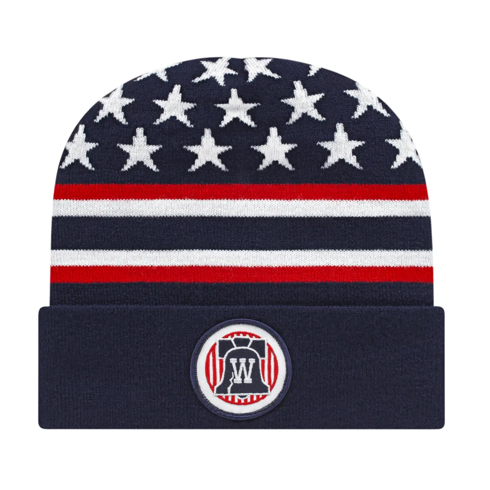 Cap America RKFLAG12 Flag Knit Cap with Cuff