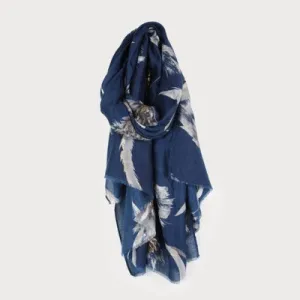 Caracol Woven Scarf 6175-BLU Blue Combo