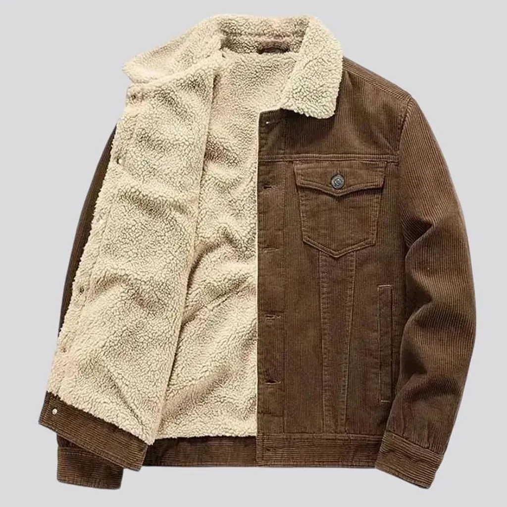 Classic casual men's corduroy coat