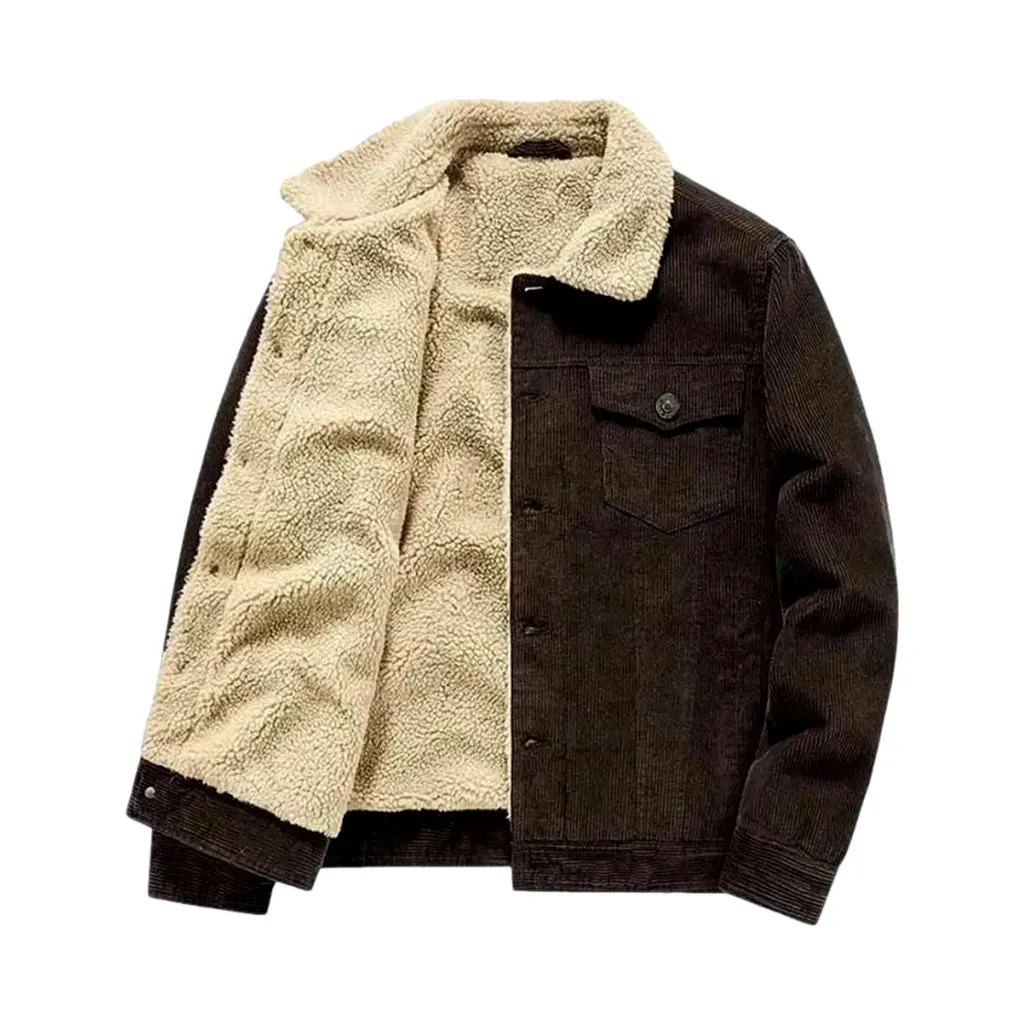 Classic casual men's corduroy coat