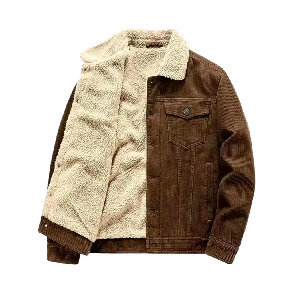 Classic casual men's corduroy coat