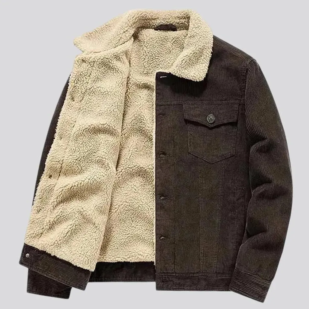 Classic casual men's corduroy coat