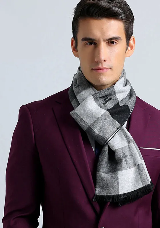 Classic Style Plaid Scarf