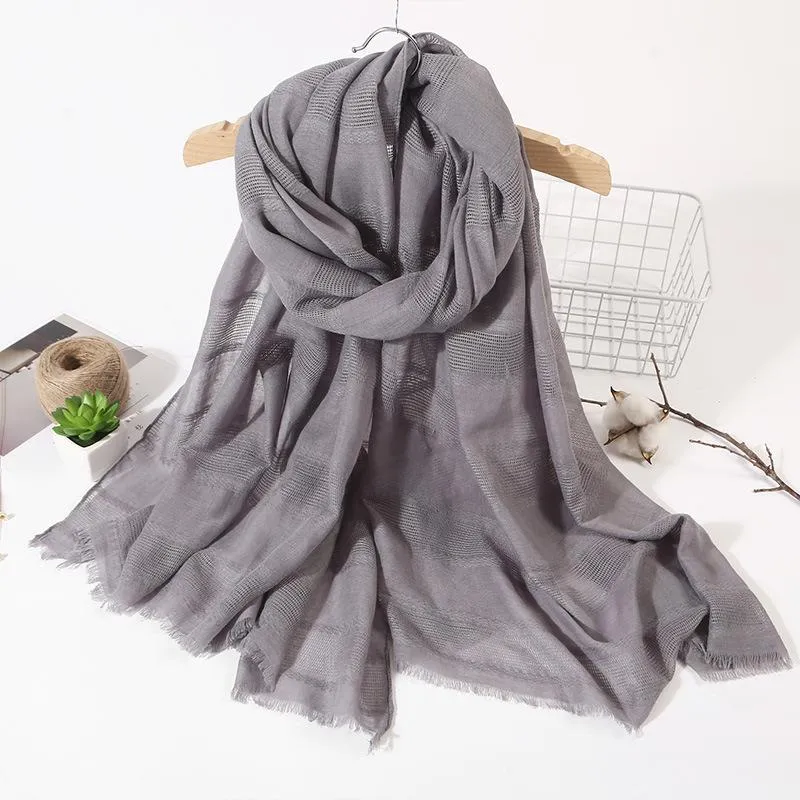 Cotton Linen Scarf Shawl Head Wrap Hijab Scarf For Women and Men Unisex