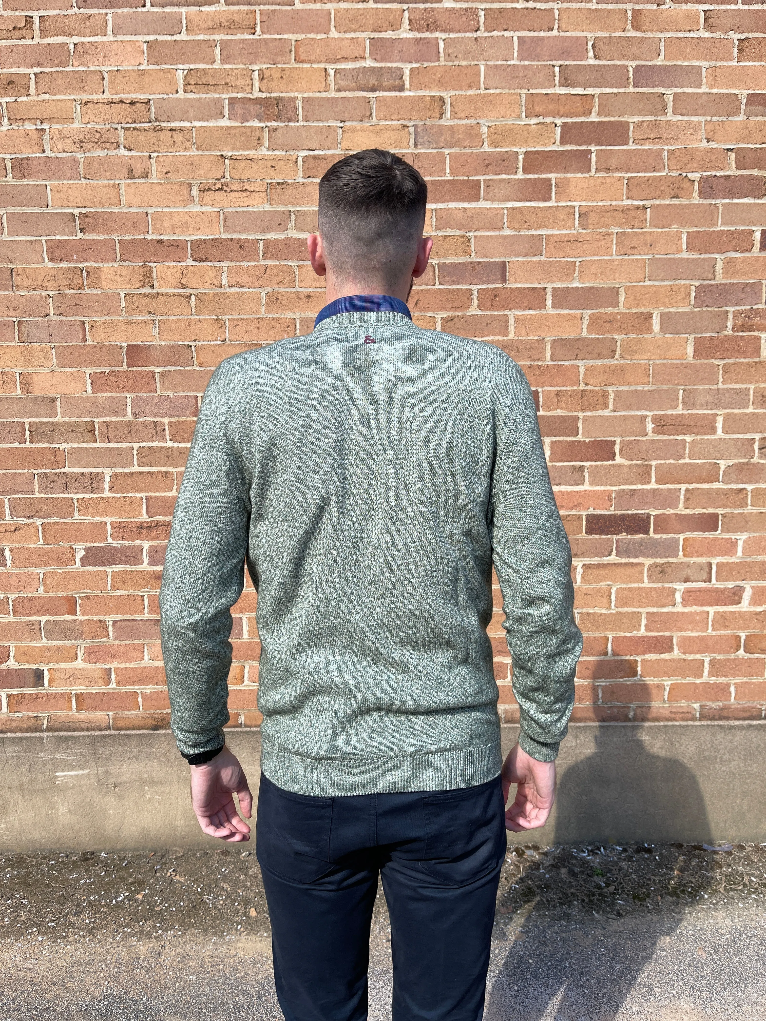 Crew Neck Jumper - Green