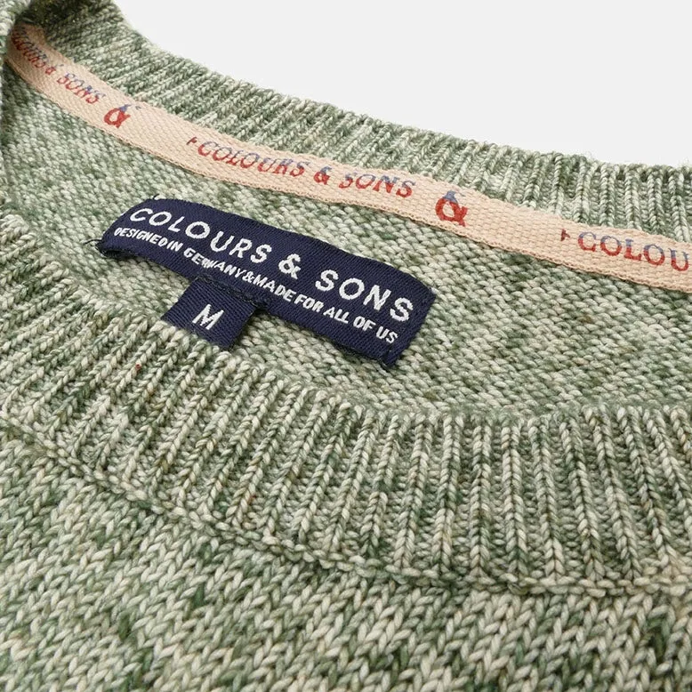 Crew Neck Jumper - Green