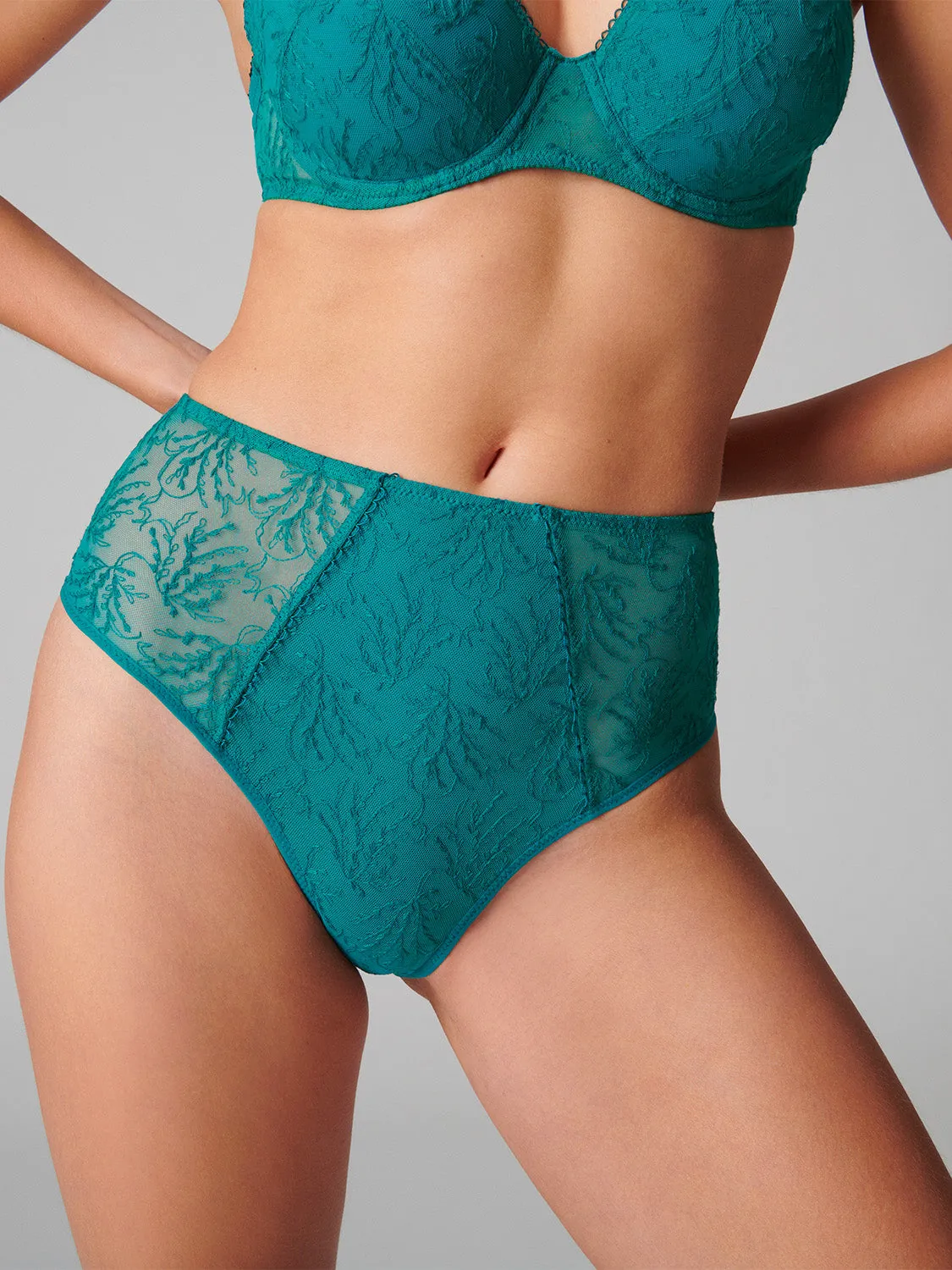 Culotte taille haute - Vert émeraude