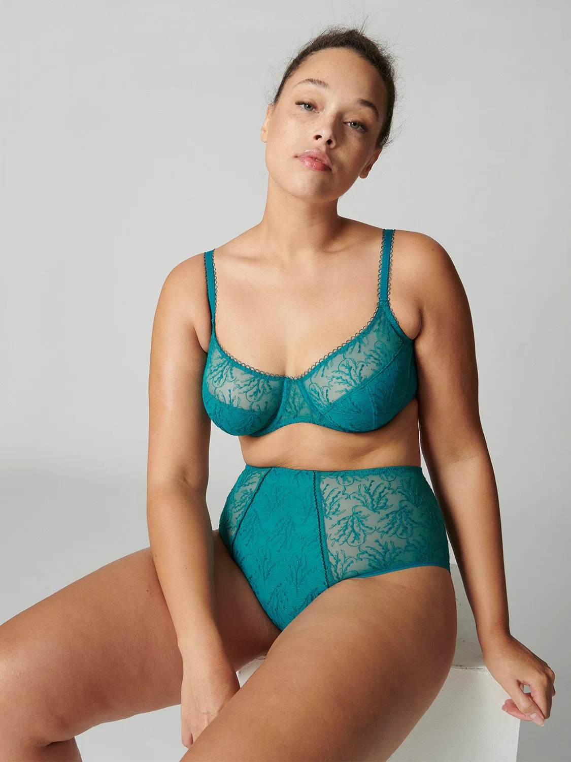 Culotte taille haute - Vert émeraude