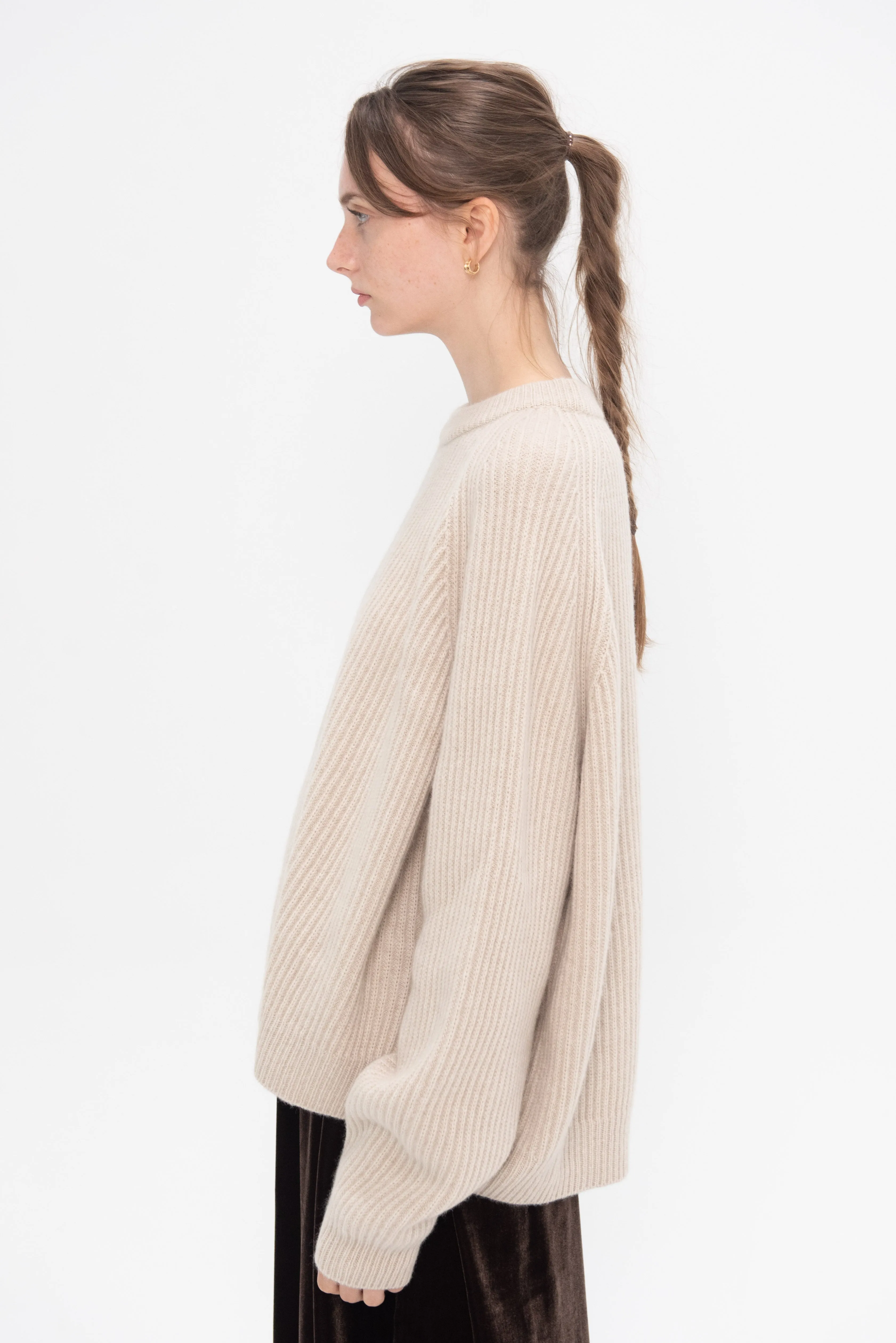 Deep Raglan Easy Sweater