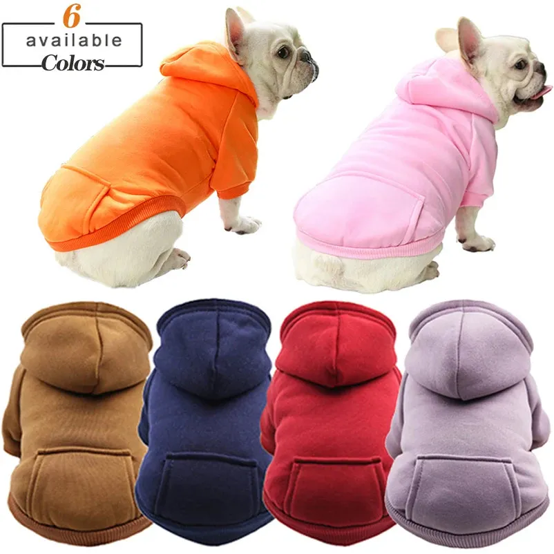 Dog Hoodie - Hooded Dog Sweatshirt for Winter - Warm Dog Sweater