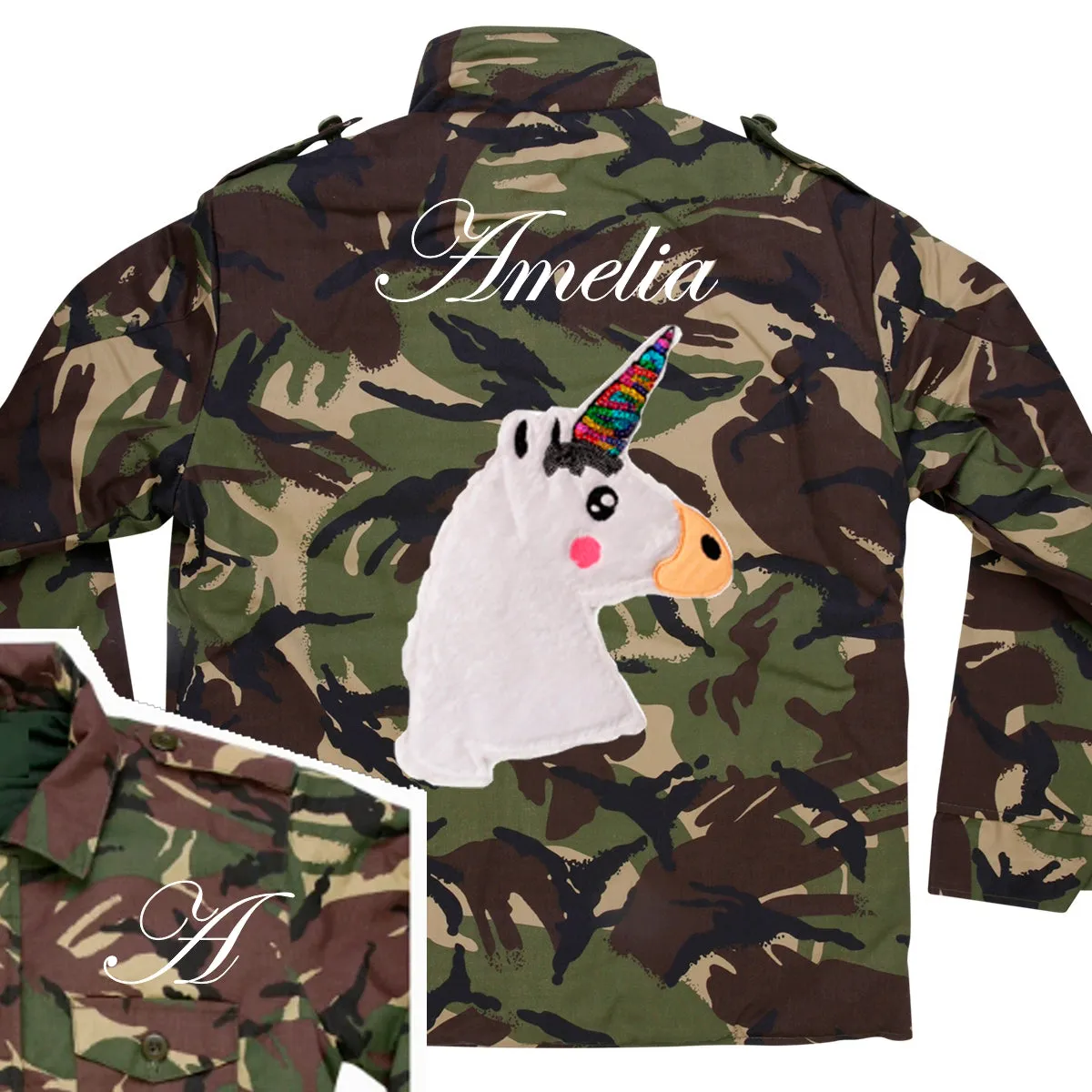 Fluffy Unicorn Camo Jacket