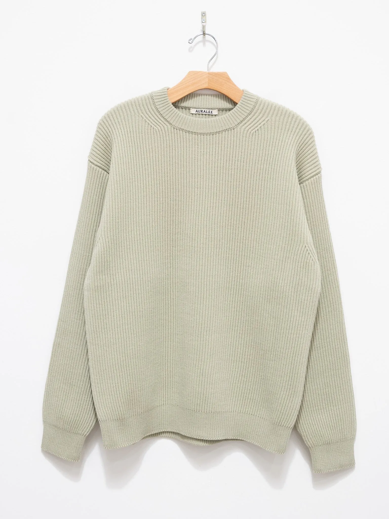 French Merino Rib Knit P/O - Light Khaki