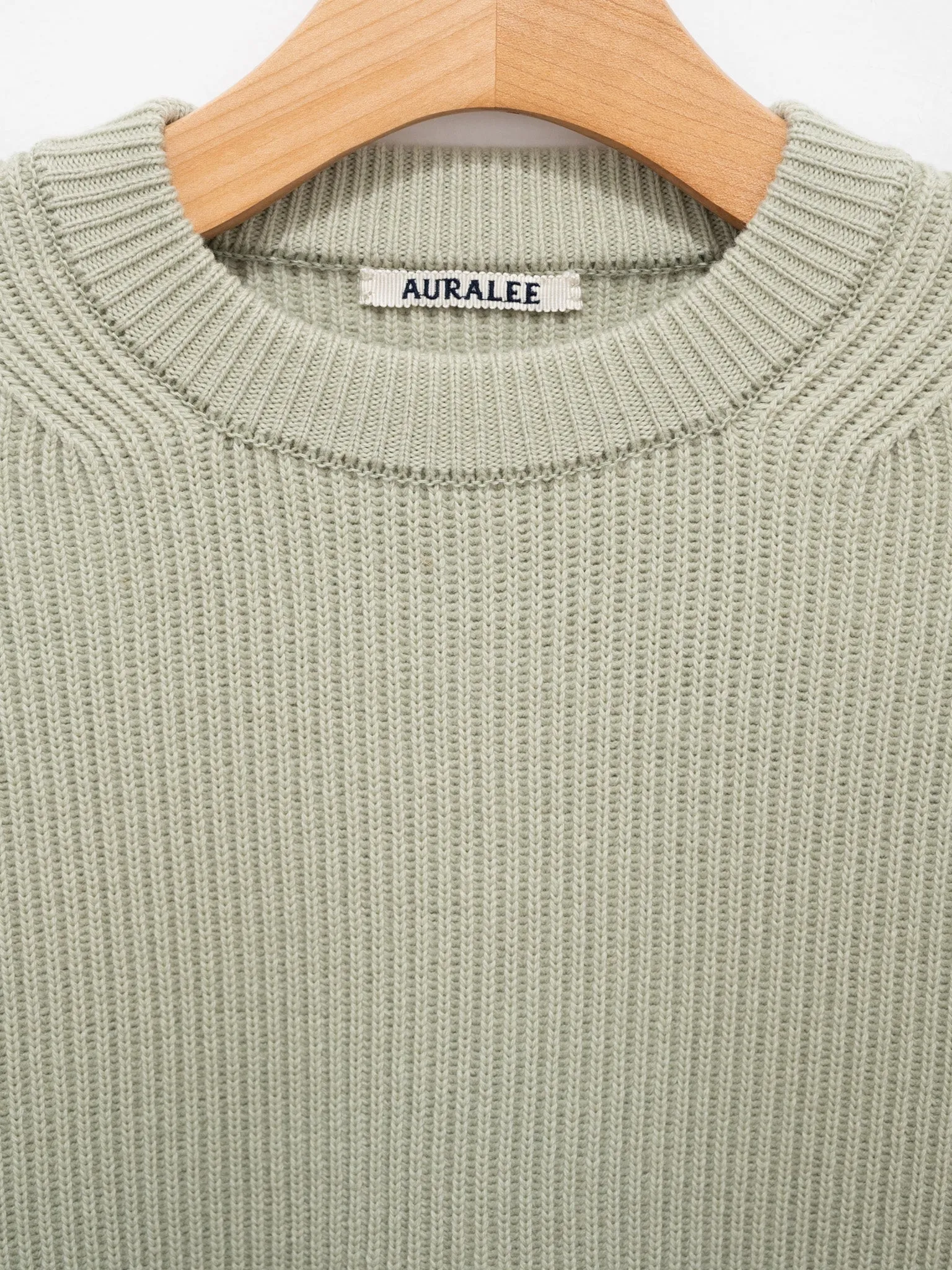 French Merino Rib Knit P/O - Light Khaki