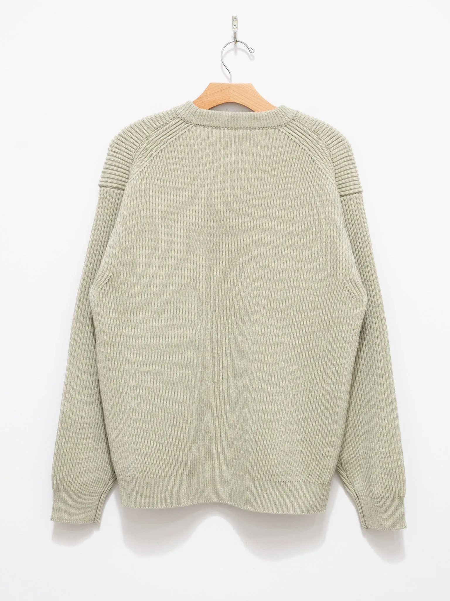 French Merino Rib Knit P/O - Light Khaki