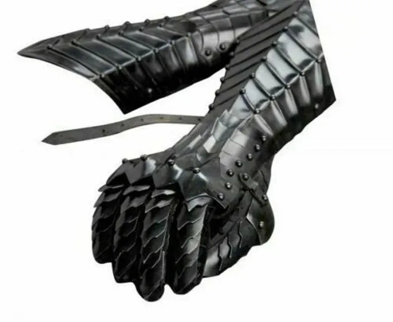 Gauntlets Steel Medieval armor Lord of the Rings Lotr Nazgul Fantasy Role play costume Best gift for him