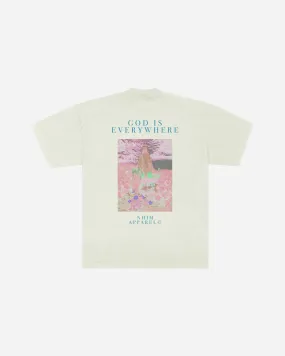 GOD IS EVERYWHERE 'GALLERY' GARDEN TEE (OFF WHITE)