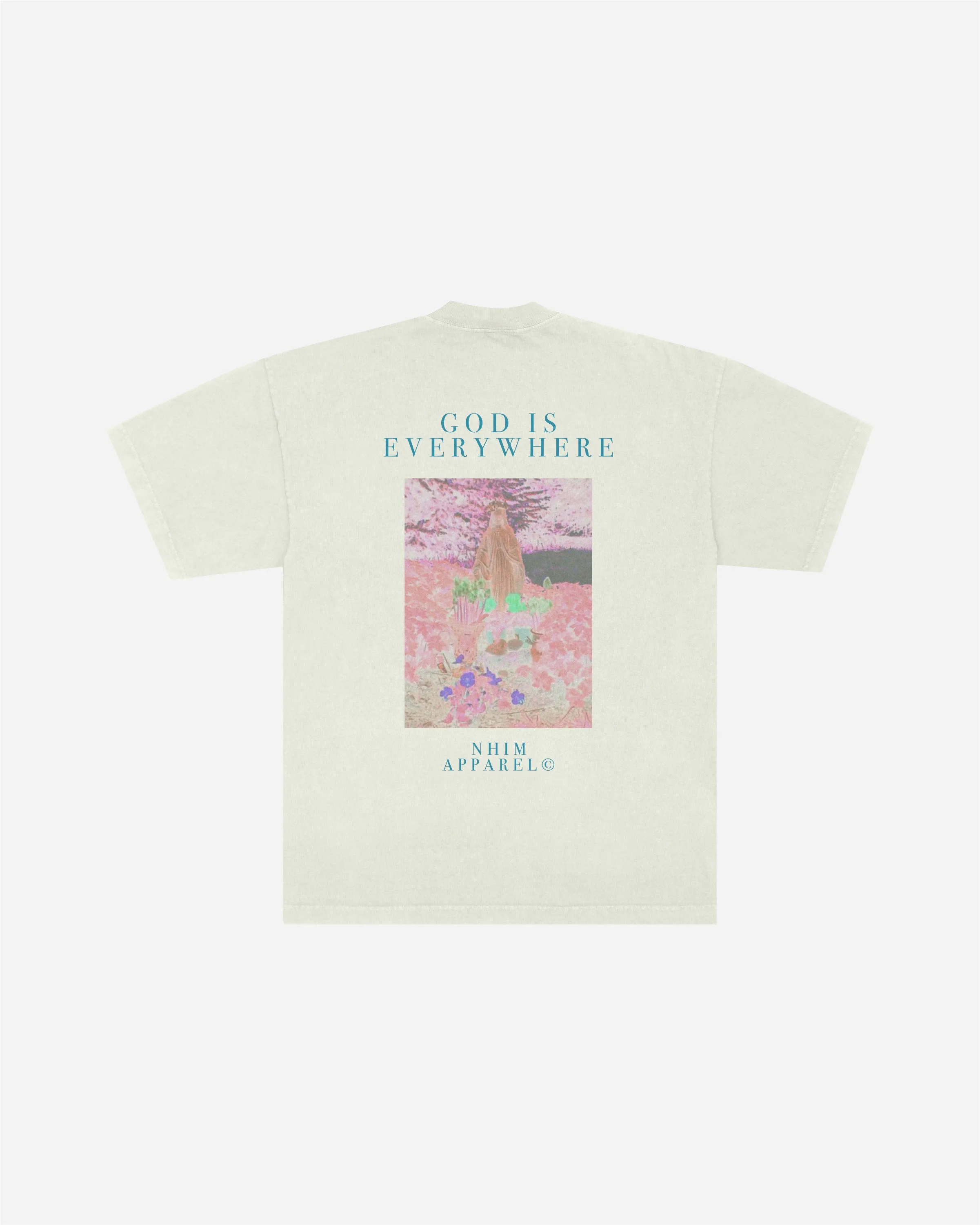 GOD IS EVERYWHERE 'GALLERY' GARDEN TEE (OFF WHITE)