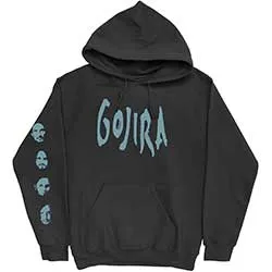 Gojira Unisex Pullover Hoodie: Fortitude Faces (Back & Sleeve Print)