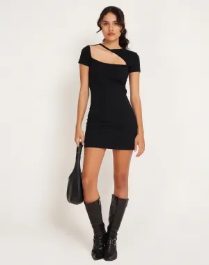 Gwenifer Bodycon Dress in Black