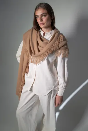 Harpers Emporium Cashmere Fringe Scarf in Prairie