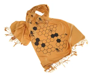 Honey Bee Scarf. "Oh Honey!" Pashmina