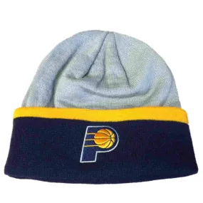 Indiana Pacers Adidas Gray and Navy Acrylic Knit Cuffed Skull Beanie Hat Cap