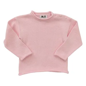 Jersey Rollneck Sweater- Pink