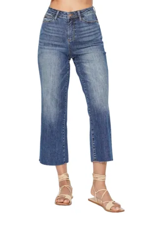 Judy Blue High Waisted Cropped Wide Legged Jeans