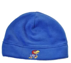 Kansas Jayhawks GII Embroidered Mascot Logo Blue Fleece Hat Cap Beanie