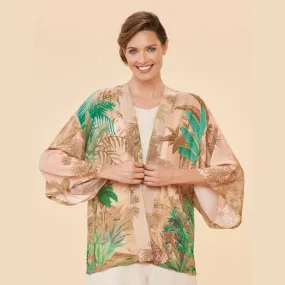 Ladies Kimono Jacket Oasis Coconut By Powder Design SS24