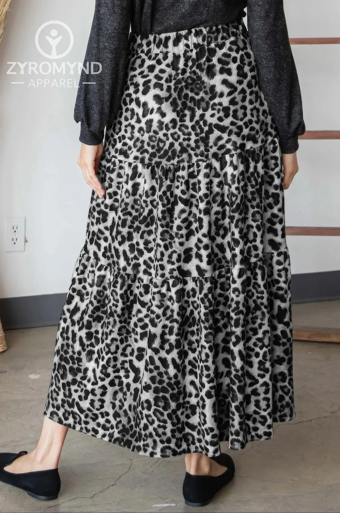 Leopard Maxi Skirt