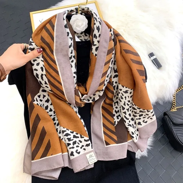 Long Warm Pashmina Wrap Scarf